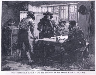 The Nottingham Captain and the agitators at the White Horse AD 1817 by Paul Hardy