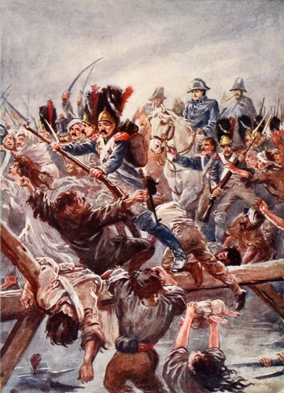 When the Remnant of the Guard Was Seen Clearing a Way for the Emperor, There Was a Rush, Illustration from 