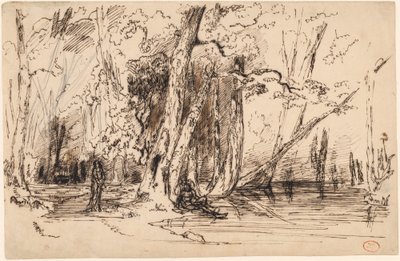 Flooding in the Forest of the Ile Séguin by Paul Huet