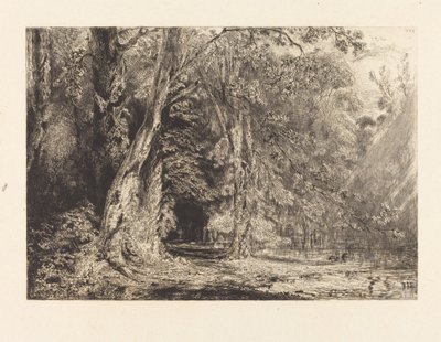 Flooding in the Forest of the Ile Séguin by Paul Huet