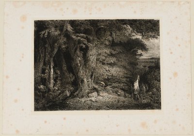 The Forest Entrance. Beraldi 74 by Paul Huet