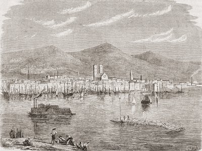 Montreal in the 1860s, Engraved by Auguste Trichon by Paul Huet
