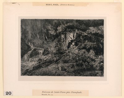 Saint Pierre Stream by Paul Huet
