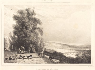 Terrace of St. Cloud by Paul Huet