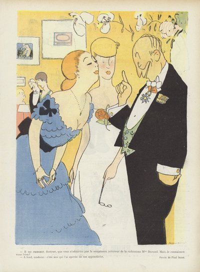 Illustration for Le Rire by Paul Iribe