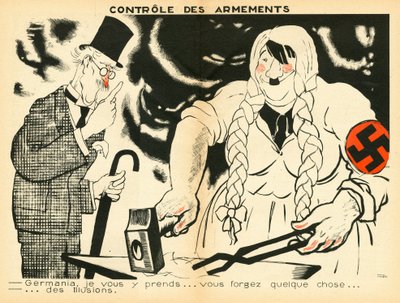 The Temoin, Satirical in Colors by Paul Iribe