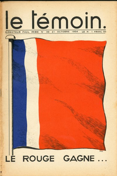 The Witness, Satirical in Colors by Paul Iribe