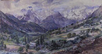 An Alpine View by Paul Jacob Naftel