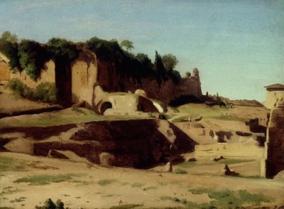 The Imperial Palace on the Palatine, Rome by Paul Jean Flandrin