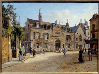 View of the former Pie hospital in the rue Lacepede in Paris by Paul Joseph Victor Dargaud