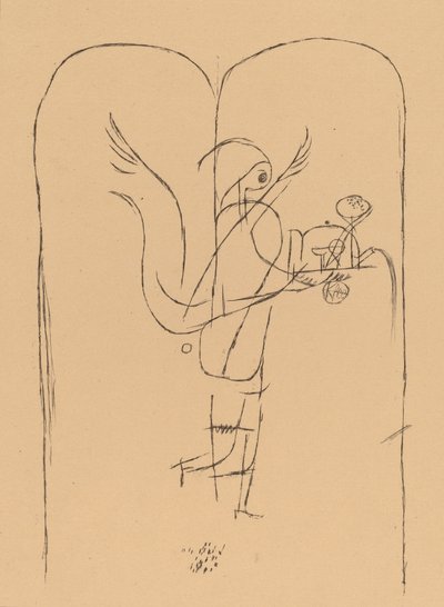 A Genius Serves a Small Breakfast, 1920 by Paul Klee