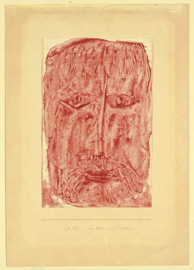 A Man of Sorrows by Paul Klee
