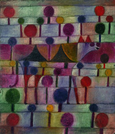 Camel in a Rhythmic Landscape of Trees by Paul Klee