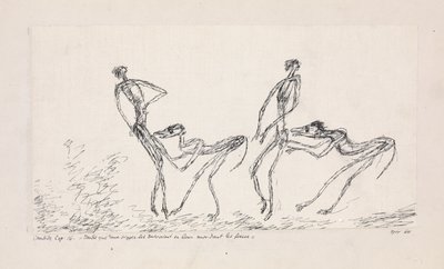 Candide, Chapter 16. While two monkeys followed them biting their buttocks, 1911 by Paul Klee