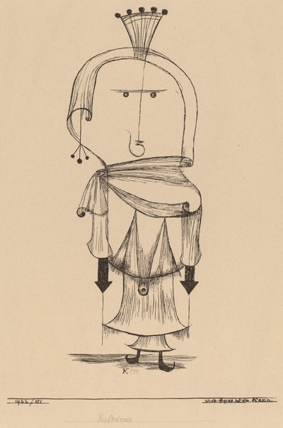 Witch with a Comb by Paul Klee