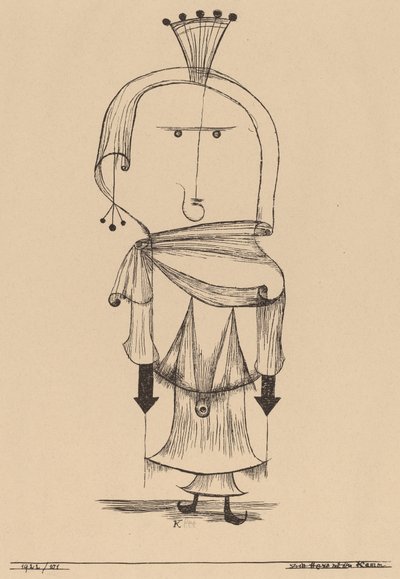 Witch with a Comb by Paul Klee