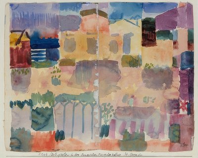 Garden in St. Germain, the European Quarter near Tunis. 1914 by Paul Klee