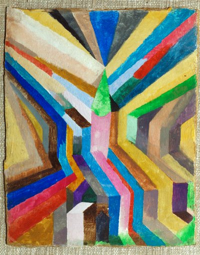 Green Church Steeple in the Center by Paul Klee