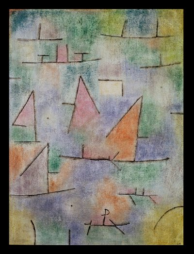 Harbour with Sailing Ships by Paul Klee