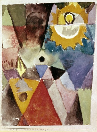 In front of the gas lamp by Paul Klee