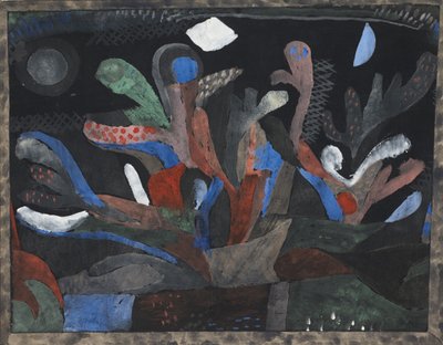 Picture of a Garden in Dark Colours by Paul Klee