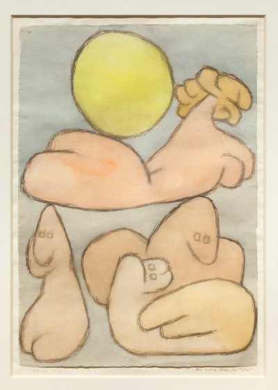 The Torso and Her Family with the Full Moon by Paul Klee