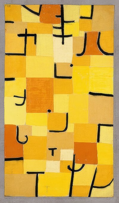 Signs in Yellow by Paul Klee
