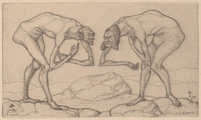 Two Men Meet by Paul Klee