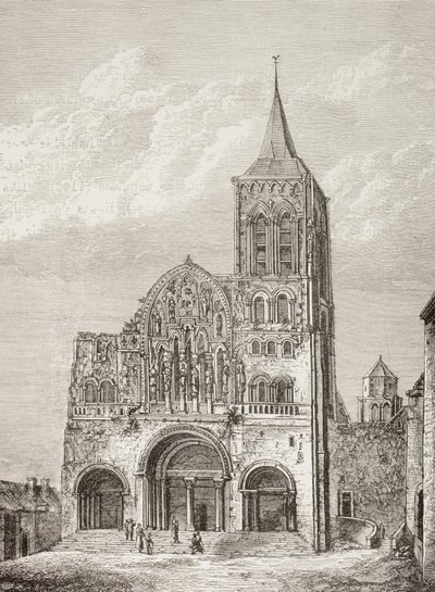 Abbey Church of the Magdelene, Vezelay, France by Paul Lacroix