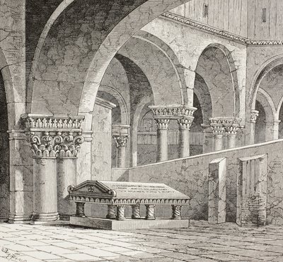 Tomb of Godfrey de Bouillon, c.1060-1100, Church of the Holy Sepulchre, Jerusalem by Paul Lacroix