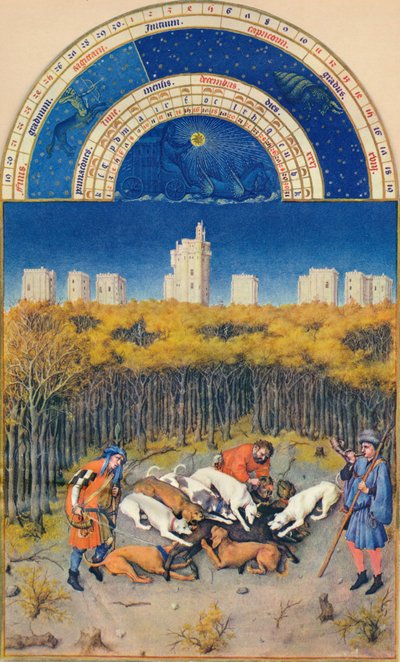 December - the Château de Vincennes by Paul Limbourg