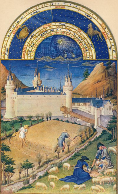 July - the Château at Poitiers by Paul Limbourg