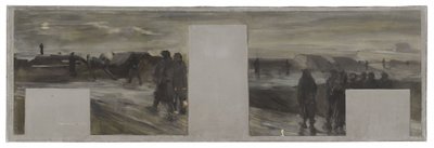 Sketch for the cabinet of the Prefect of Paris City Hall: The Guard at the Ramparts by Paul Louis Delance