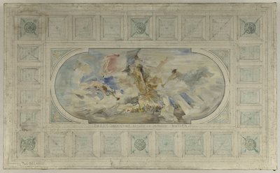 Sketch for the Entrance Hall of the Hôtel de Ville: Modern Paris Welcomes the Entire World by Paul Louis Delance
