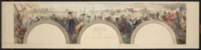 Sketch for the Entrance Hall of the Hôtel de Ville de Paris: Paris and the Great Epochs by Paul Louis Delance