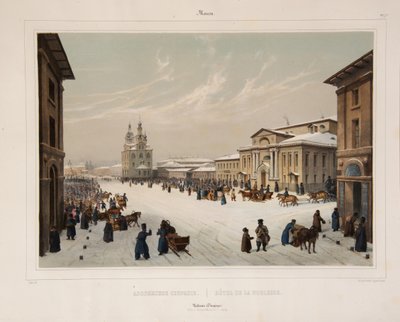 The Assembly of the Nobility House in Moscow by Paul Marie Roussel