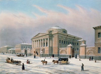 The House of the Tutorial Council in Moscow, printed by Louis-Pierre-Alphonse Bichebois, 1840s by Paul Marie Roussel