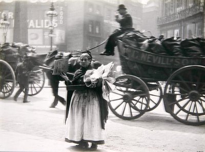 A female newspaper seller, London by Paul Martin