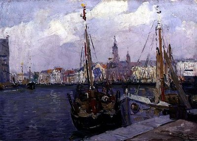 The Port of Ostend by Paul Mathieu