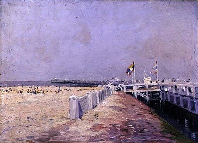 The Small Beach at Ostend by Paul Mathieu