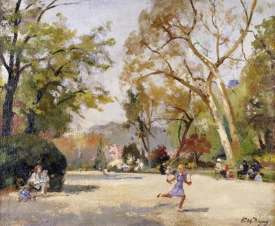 Children in Parc Monceau by Paul Michel Dupuy