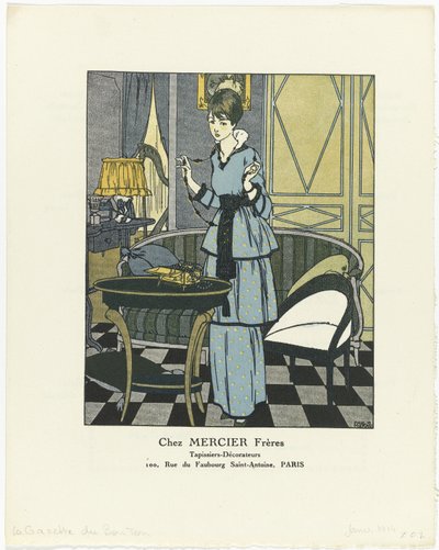 Gazette du Bon Ton, 1914 - No. 1: At MERCIER Frères / Upholsterers - Decorators by Paul Méras