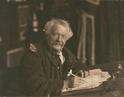 Félix Nadar Seated at Writing Table by Paul Nadar