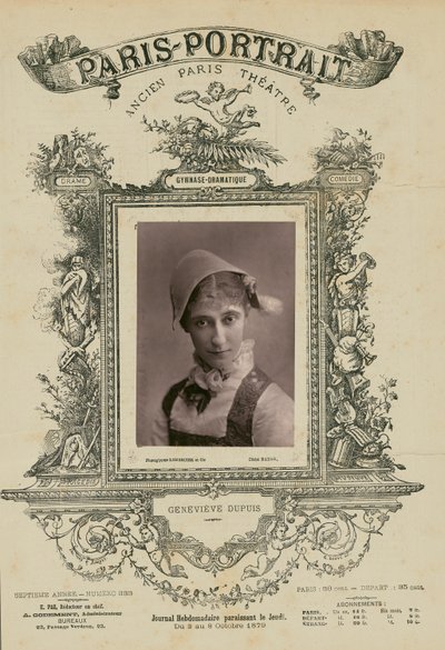 Genevieve Dupois, Gymnase - Dramatique by Paul Nadar