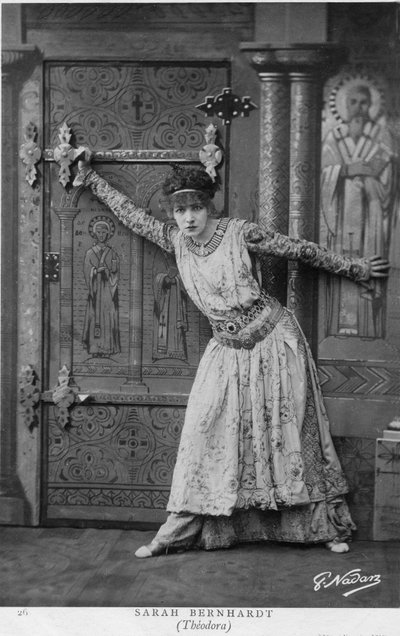 Henriette Rosine Bernard aka Sarah Bernhardt (1844-1923) in a scene of 