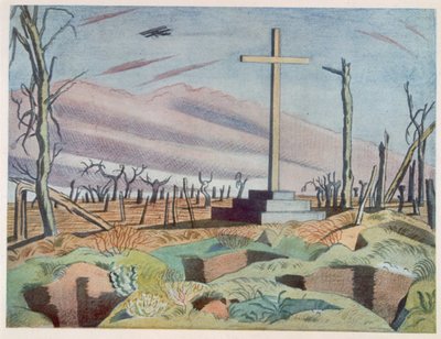 A Canadian Monument, from British Artists at the Front, Continuation of The Western Front, Part Three by Paul Nash