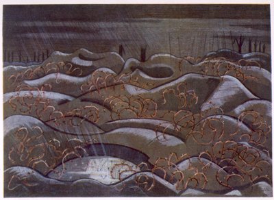 Hill 60 from the Cutting, from British Artists at the Front, Continuation of The Western Front, Part Three, Paul Nash by Paul Nash