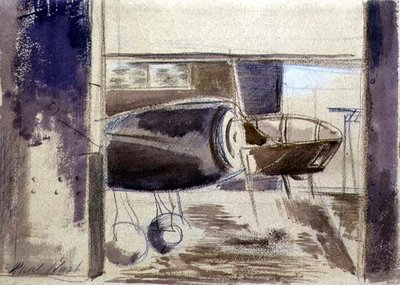 Long-Nosed Blenheim by Paul Nash