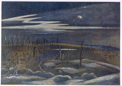 Meadow with Copse, from British Artists at the Front, Continuation of The Western Front, Part Three, Paul Nash by Paul Nash
