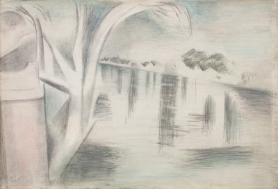 River and Trees by Paul Nash